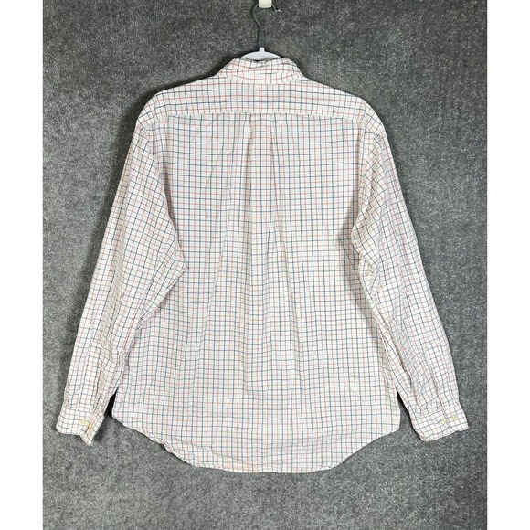 Ralph Lauren Classic Fit Windowpane Button Down Dress Shirt Mens Size 16.5 Large - Picture 2 of 16